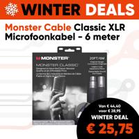 Monster Cable Classic XLR Microfoonkabel 6 Meter 600501 - Aanbieding