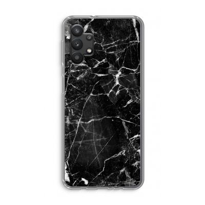 Zwart Marmer 2: Samsung Galaxy A32 5G Transparant Hoesje