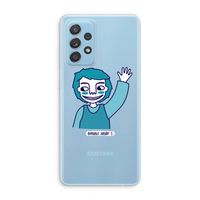 Zwaai: Samsung Galaxy A73 Transparant Hoesje