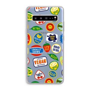 Fruitsticker: Samsung Galaxy S10 5G Transparant Hoesje