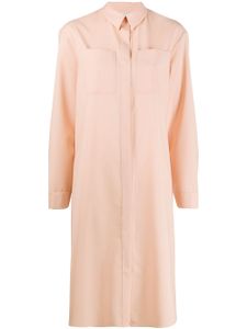 Maison Rabih Kayrouz robe-chemise mi-longue à poches poitrines - Rose