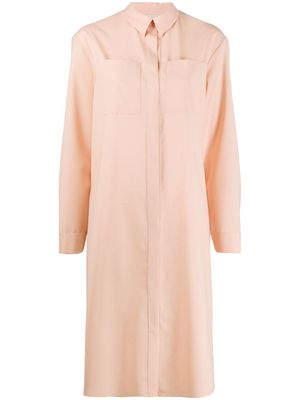 Maison Rabih Kayrouz robe-chemise mi-longue à poches poitrines - Rose