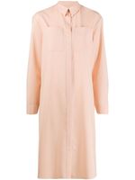 Maison Rabih Kayrouz robe-chemise mi-longue à poches poitrines - Rose