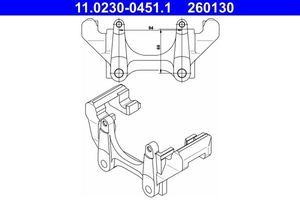 Houder, remklauw 11023004511