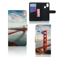 Samsung Galaxy M21 | M30s Flip Cover Golden Gate Bridge - thumbnail
