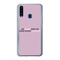 uw waarde daalt niet: Samsung Galaxy A20s Transparant Hoesje