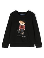 Ralph Lauren Kids sweat en polaire à imprimé Polo Bear - Noir - thumbnail