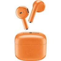 Cellularline In Ear headset Bluetooth, Draadloos Oranje Oplaadbox