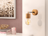 Wandlamp ANTHONY 1 lamp bruin
