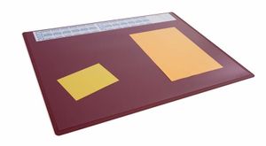 Durable 722303 Bureau onderlegger 4-jaarskalender Rood, Transparant (b x h) 650 mm x 500 mm