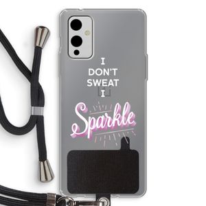 Sparkle quote: OnePlus 9 Transparant Hoesje met koord