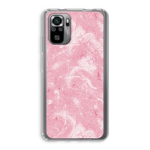 Abstract Painting Pink: Xiaomi Redmi Note 10S Transparant Hoesje