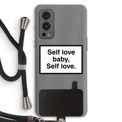 Self love: OnePlus Nord 2 5G Transparant Hoesje met koord