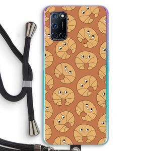 Croissant: Oppo A92 Transparant Hoesje met koord