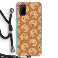 Croissant: Oppo A92 Transparant Hoesje met koord
