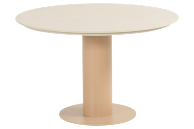 Hartman Girona tuintafel 120 cm rond kolom cappuccino