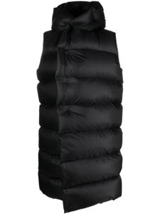 Rick Owens Liner hooded down gilet - Noir