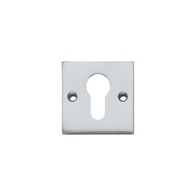 Intersteel Rozet vierkant met profielcilindergat groot - chroom mat