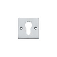 Intersteel Rozet vierkant met profielcilindergat groot - chroom mat