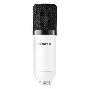 Vonyx CMS300W studio USB-microfoon & tafelarm wit