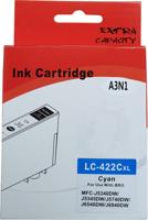 Huismerk Brother LC-422XLC cartridge cyaan