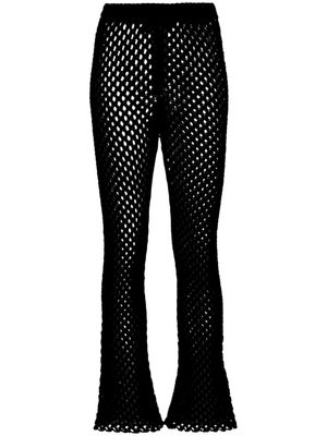 Alanui pantalon en macramé A Love Letter To India - Noir