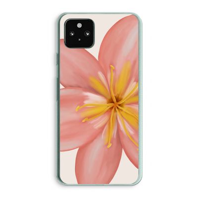 Pink Ellila Flower: Google Pixel 5a 5G Transparant Hoesje