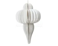 Kerstornament Papieren Pegel 15cm Wit