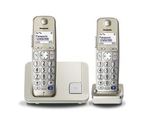 Panasonic KX-TGE212 DECT-telefoon Nummerherkenning Champagne