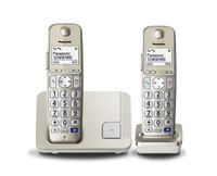 Panasonic KX-TGE212 DECT-telefoon Nummerherkenning Champagne - thumbnail