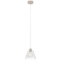 EGLO Copley hangende plafondverlichting Flexibele montage E27 40 W Roségoud, Transparant