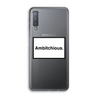 Ambitchious: Samsung Galaxy A7 (2018) Transparant Hoesje