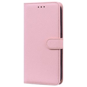 Xiaomi Redmi Note 10S hoesje - Bookcase - Koord - Pasjeshouder - Portemonnee - Camerabescherming - Kunstleer - Roze