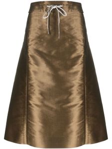 Maison Margiela jupe à lien de resserrage - Marron