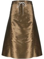 Maison Margiela jupe à lien de resserrage - Marron