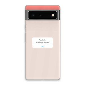 Reminder: Google Pixel 6 Transparant Hoesje
