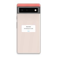Reminder: Google Pixel 6 Transparant Hoesje
