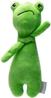 Beeztees hondenknuffel Grumpy Froggy pluche 30x11.5x7.5cm groen