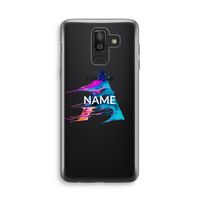 Abstract Spectrum: Samsung Galaxy J8 (2018) Transparant Hoesje