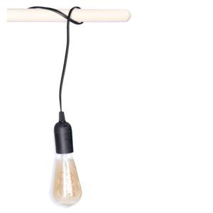 Fitting Zwart - plastic - E27 - IP20 - 2M - hanglamp - inclusief LED Retro lamp