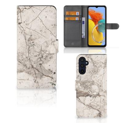 Samsung Galaxy M14 | Bookcase | Marmer Beige