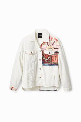 Oversized spijkerjack - WHITE - S