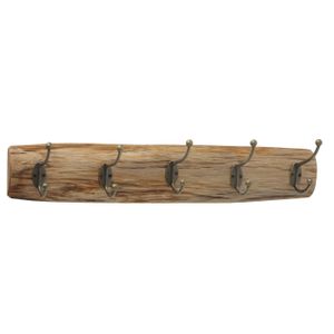 Jassen kapstok haken hout/staal 55 cm