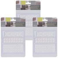 Zelfklevende meubel/vloerbeschermers - 132-delig - antislip - wit