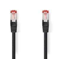 CAT6-kabel | RJ45 Male | RJ45 Male | S/FTP | 0.50 m | Rond | LSZH | Zwart | Label
