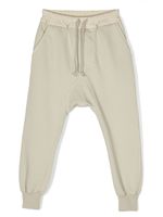 Rick Owens Kids drawstring-waist cotton track pants - Tons neutres