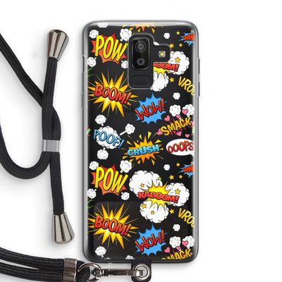 Pow Smack: Samsung Galaxy J8 (2018) Transparant Hoesje met koord