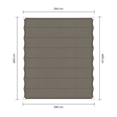 Sunfighter Wavesail Waterproof taupe 2,9x4m.