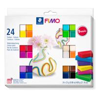 Boetseerklei fimo soft set colour pack 24 kleuren