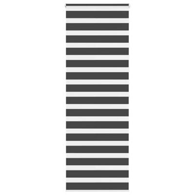 VidaXL Zebra rolgordijn 85x200 cm stofbreedte 80,9 cm zwart